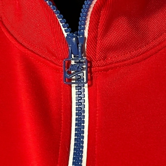 Nike Sportswear Men's M Taped Poly Track jacket University Red AJ2681-657 - Picture 4 of 10